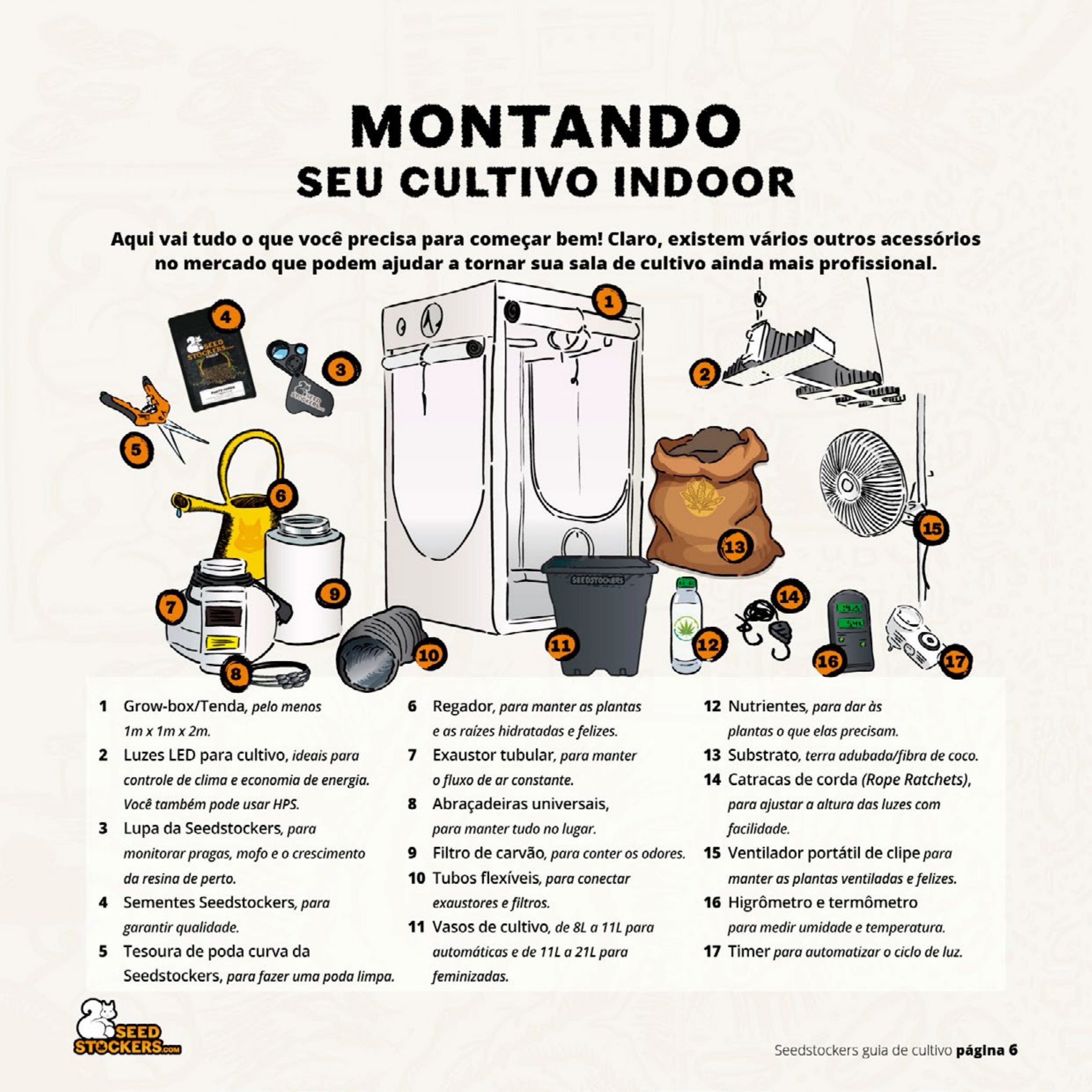 Página 8 do guia de cultivo de colecionáveis Seedstockers